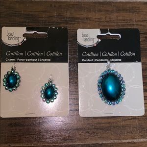 Cotillion Pendant and Charm Set